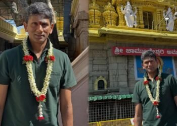 ಮೈಸೂರು ಚಾಮುಂಡಿ ಬೆಟ್ಟಕ್ಕೆ ಸದ್ದಿಲ್ಲದೆ ಭೇಟಿ ಕೊಟ್ಟ ಭಾರತದ ಮಾಜಿ ಕ್ರಿಕೆಟಿಗ ವೆಂಕಟೇಶ್ ಪ್ರಸಾದ್
