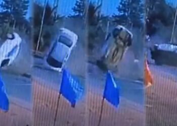 ಬೀದರ್‌ನಲ್ಲಿ ಭಯಾನಕ ಅಪಘಾತ | ಹೈವೇಯಲ್ಲಿ ಬುಗುರಿ ತಿರುಗಿದಂತೆ ತಿರುಗಿ ಬಿದ್ದ ಕಾರು!