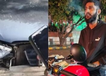 ವಿದ್ಯಾರ್ಥಿಯೊಬ್ಬ ಮದ್ಯ ಸೇವಿಸಿ ಯದ್ವಾ ತದ್ವ ಕಾರು ಚಾಲನೆ | ಪಾದಚಾರಿ ಸ್ಥಳದಲ್ಲೇ ಸಾವು