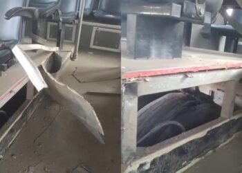 ಚಲಿಸುತ್ತಿದ್ದಾಗಲೇ BMTC ಬಸ್ ಟೈರ್ ಬ್ಲಾಸ್ಟ್‌ |   ಓರ್ವನಿಗೆ ಗಾಯ.. ಕೂದಲೆಳೆ ಅಂತರದಲ್ಲಿ ತಪ್ಪಿದ ದುರಂತ!