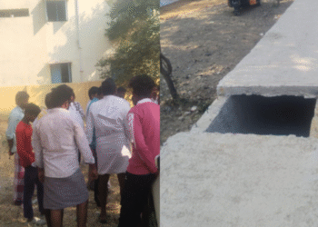 ಕಳಪೆ ಕಾಮಗಾರಿ ಚರಂಡಿಗೆ ಬಿದ್ದು ವೃದ್ಧೆ ಸಾವು