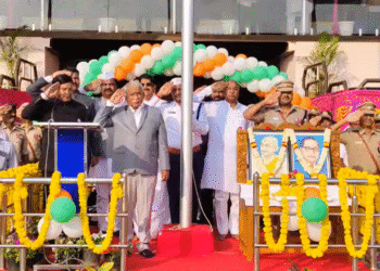 77ನೇ ಗಣರಾಜ್ಯೋತ್ಸವ | ಬಾಗಲಕೋಟೆಯಲ್ಲಿ ಸಚಿವ ಆರ್.ಬಿ. ತಿಮ್ಮಾಪುರರಿಂದ ಧ್ವಜಾರೋಹಣ