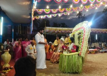 ಉಡುಪಿ | ಊರಿನ ನೇಮೋತ್ಸವದಲ್ಲಿ ರಕ್ಷಿತ್‌ ಶೆಟ್ಟಿ ಭಾಗಿ