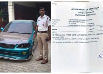 ಕಾರಿನ ಸೈಲೆನ್ಸರ್ ಮಾಡಿಫೈ ಮಾಡಿಸಿದ್ದ ವ್ಯಕ್ತಿಗೆ 1.11 ಲಕ್ಷ ರೂ. ದಂಡ!