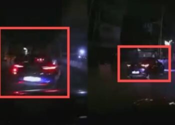 ಬೆಂಗಳೂರು | ಯರ್ರಾಬಿರ್ರಿ ಕಾರು ಚಾಲನೆ ; ರಸ್ತೆ ಡಿವೈಡರ್‌ಗೆ ಡಿಕ್ಕಿ