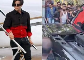 ಕಾನ್ಪುರದಲ್ಲಿ ತಂಬಾಕು ಉದ್ಯಮಿ ಪುತ್ರನ ಲಂಬೋರ್ಗಿನಿ ಅಬ್ಬರ | ಬೈಕ್ ಸವಾರನ ಮೇಲೆ ಹರಿದ ಐಷಾರಾಮಿ ಕಾರು!