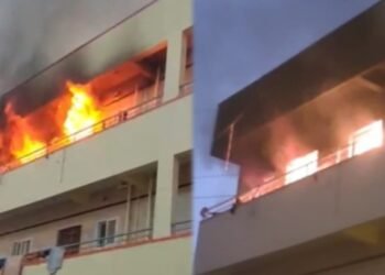 ಗ್ಯಾಸ್‌ ಲೀಕ್‌ನಿಂದ ಧಗಧಗಿಸಿದ ಮನೆ | ಇಬ್ಬರಿಗೆ ಗಾಯ