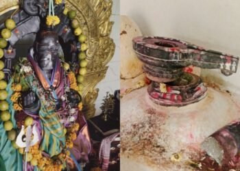 ಹಿಂದೂ ದೇವರ ವಿಗ್ರಹ ಧ್ವಂಸಗೊಳಿಸಿದ ದುರುಳರು