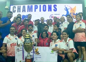 ATS ಅಟ್ಯಾಕರ್ಸ್ ತಂಡ ಚೊಚ್ಚಲ ಆವೃತ್ತಿಯ ಸಿಎಂ ಕಪ್ ಚಾಂಪಿಯನ್