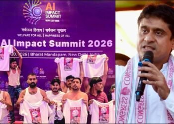 AI ಶೃಂಗದಲ್ಲಿ ‘ಅರೆಬೆತ್ತಲೆ’ ಪ್ರತಿಭಟನೆ | ಯುವ ಕಾಂಗ್ರೆಸ್ ರಾಷ್ಟ್ರೀಯ ಅಧ್ಯಕ್ಷ ಅರೆಸ್ಟ್