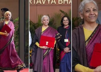 ಕೇಂದ್ರ ಬಜೆಟ್ 2026 | ತಮಿಳುನಾಡಿನ ಕಾಂಜೀವರಂ ರೇಷ್ಮೆ ಸೀರೆಯನ್ನುಟ್ಟ ನಿರ್ಮಲಾ ಸೀತಾರಾಮನ್ ; ಏನಿದರ ವಿಶೇಷತೆ..?