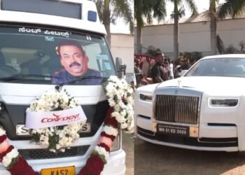ರೋಲ್ಸ್ ರಾಯ್ಸ್, ಬುಗಾಟಿ ಸೇರಿ ನೆಚ್ಚಿನ ಕಾರುಗಳೊಂದಿಗೆ ಸಿ.ಜೆ ರಾಯ್ ಅಂತಿಮ ಯಾತ್ರೆ!