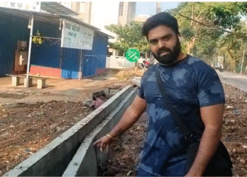 ದಾವಣಗೆರೆಯಲ್ಲಿ ನಿರ್ಮಾಣ ಮಾಡಿ 15 ದಿನಕ್ಕೆ ಕಿತ್ತು ಹೋದ ಚರಂಡಿ : ಸ್ಥಳೀಯರು ಆಕ್ರೋಶ