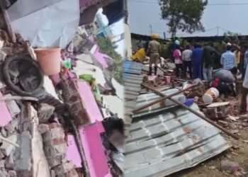 ಬಳ್ಳಾರಿಯಲ್ಲಿ ಸಿಲಿಂಡರ್‌ ಸ್ಫೋಟಗೊಂಡು ಮನೆ ಛಿದ್ರ ಛಿದ್ರ