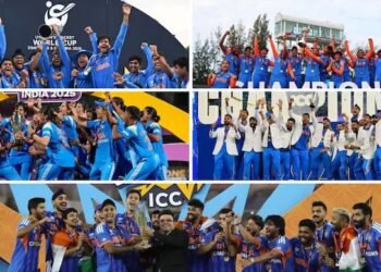 ವಿಶ್ವ ಕ್ರಿಕೆಟ್‌ನಲ್ಲಿ ಭಾರತದ ಅಶ್ವಮೇಧ ಯಾಗ: ಒಂದೇ ವೇದಿಕೆಯಲ್ಲಿ 5 ವಿಶ್ವಕಪ್ ವಿಜೇತ ತಂಡಗಳಿಗೆ ಬಿಸಿಸಿಐ ಗೌರವ!
