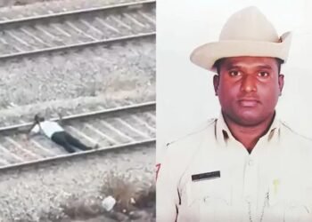 ಆತ್ಮಹತ್ಯೆಗೆ ಯತ್ನಿಸಿದ್ದ ವ್ಯಕ್ತಿಯನ್ನು ಕಾಪಾಡಿದ ಹೆಡ್ ಕಾನ್ಸ್‌ಟೇಬಲ್