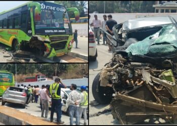 ಉಡುಪಿಯಲ್ಲಿ ಭೀಕರ ಸರಣಿ ಅಪಘಾತ.. ಹಲವರಿಗೆ ಗಾಯ!