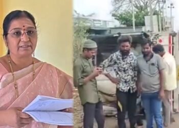 ಗೂಡ್ಸ್ ವಾಹನಕ್ಕೆ ಡಿಕ್ಕಿ ಹೊಡೆದ BEO ಕಾರ್‌.. ತಪ್ಪಿದ ಭಾರೀ ಅನಾಹುತ!