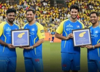 ಚೆನ್ನೈನಲ್ಲಿ ‘ರೋರ್ 26’ ಅಬ್ಬರ.. ಹಳೆ ಹುಲಿಗಳ ಸಮಾಗಮದಲ್ಲಿ ಮಿಂಚಿದ ಧೋನಿ.. ಸಂಜು, ದುಬೆಗೆ ಸನ್ಮಾನ!