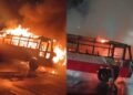 ಲುಲು ಮಾಲ್‌ ಎದುರೇ ಹೊತ್ತಿ ಉರಿದ KSRTC ಬಸ್!