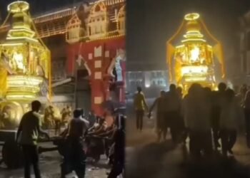 ಕೃಷ್ಣನಗರಿಯಲ್ಲಿ ತಂಪೆರೆದ ವರುಣ.. ಮಳೆ ನಡುವೆಯೇ ನೆರೆವೇರಿತು ರಥೋತ್ಸವ