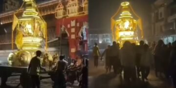 ಕೃಷ್ಣನಗರಿಯಲ್ಲಿ ತಂಪೆರೆದ ವರುಣ.. ಮಳೆ ನಡುವೆಯೇ ನೆರೆವೇರಿತು ರಥೋತ್ಸವ