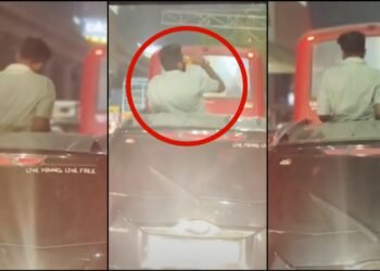 ಬೆಂಗಳೂರಲ್ಲಿ ಮಿತಿಮೀರಿದ ಪುಂಡರ ಹಾವಳಿ.. ಕಾರಿನ ಸನ್ರೂಫ್ ಓಪನ್ ಮಾಡಿ ಎಣ್ಣೆ ಹೊಡೆದ ಭೂಪ!