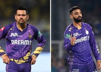 7 ವರ್ಷಗಳ ಬಳಿಕ ಸ್ಟಾರ್ ಸ್ಪಿನ್ನರ್‌ಗಳಾದ ನರೈನ್ ಮತ್ತು ವರುಣ್ ಇಲ್ಲದೆ ಕಣಕ್ಕಿಳಿದ ಕೋಲ್ಕತ್ತಾ ನೈಟ್ ರೈಡರ್ಸ್!