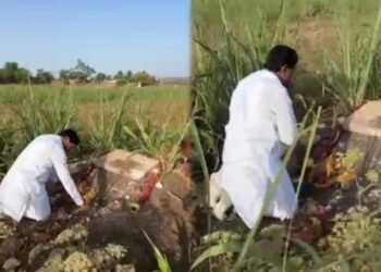 ತಂದೆ ಸಮಾಧಿಗೆ ಸ್ಥಳಕ್ಕೆ ಭೇಟಿ ನೀಡಿ ಪೂಜೆ ಸಲ್ಲಿಸಿದ ಉಮೇಶ್ ಮೇಟಿ