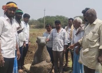 ಕೆರೆಯಲ್ಲಿ ಪುರಾತನ ಕಾಲದ ಬಸವಣ್ಣ ಮೂರ್ತಿ ಪತ್ತೆ!