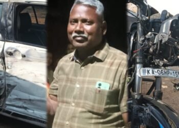 ಕಾರು – ಬೈಕ್ ನಡುವೆ ಮುಖಾಮುಖಿ ಡಿಕ್ಕಿ.. ಸವಾರ ಸ್ಥಳದಲ್ಲೇ ಸಾವು