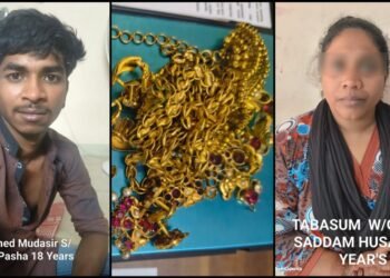 ರಾತ್ರಿ ಕಳ್ಳತನ, ಹಗಲು ರೋಲ್ಡ್ ಗೋಲ್ಡ್ ಆಟ : ಪೊಲೀಸರ ಬಲೆಗೆ ಕಿಲಾಡಿ ಜೋಡಿ!