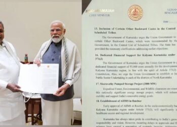 ಪ್ರಧಾನಿ ಮೋದಿ ಎದುರು ಈ 18 ಬೇಡಿಕೆಯನ್ನಿಟ್ಟ  ಸಿಎಂ