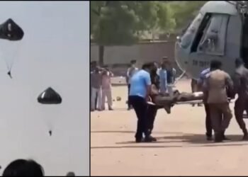 ಬಳ್ಳಾರಿಯಲ್ಲಿ ಪ್ಯಾರಾಚೂಟ್‌ ತರಬೇತಿ ವೇಳೆ ಅವಘಡ – 50 ಅಡಿ ಎತ್ತರದಿಂದ ಬಿದ್ದ ಸೈನಿಕರು!