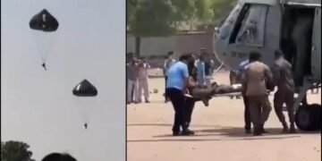 ಬಳ್ಳಾರಿಯಲ್ಲಿ ಪ್ಯಾರಾಚೂಟ್‌ ತರಬೇತಿ ವೇಳೆ ಅವಘಡ – 50 ಅಡಿ ಎತ್ತರದಿಂದ ಬಿದ್ದ ಸೈನಿಕರು!