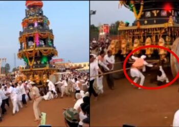 ರಥದ ಚಕ್ರಕ್ಕೆ ಸಿಲುಕಿ ವ್ಯಕ್ತಿಯ ಎರಡೂ ಕಾಲು ಕಟ್ – ಮೂವರಿಗೆ ಗಂಭೀರ ಗಾಯ!