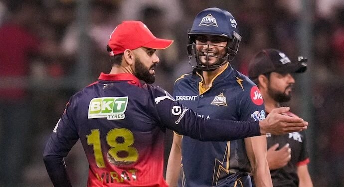 ಆರ್‌ಸಿಬಿ-ಜಿಟಿ ಹಣಾಹಣಿಯ ನಡುವೆ ನಗು ಚೆಲ್ಲಿದ ಕೊಹ್ಲಿ-ಗಿಲ್.. ತಮಾಷೆಯ ವಿಡಿಯೋ ವೈರಲ್!