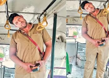ಕುತ್ತಿಗೆ ನೋವಿನಿಂದ ಬಳಲುತ್ತಿದ್ದ 6.6 ಅಡಿ ಎತ್ತರದ ಬಸ್ ಕಂಡಕ್ಟರ್‌ಗೆ ಸಾರಿಗೆ ಸಂಸ್ಥೆ ಮಾಡಿದ್ದೇನು?