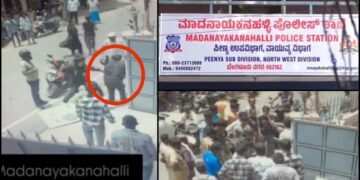 ನಡುರೋಡಲ್ಲಿ ಚಾಕು ಹಿಡಿದು ಪತ್ನಿ ಮೇಲೆರಗಿದ ಪತಿ – ಸ್ಥಳೀಯರ ಸಮಯಪ್ರಜ್ಞೆಗೆ ಉಳಿತು ಮಹಿಳೆ ಜೀವ!
