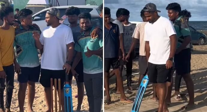 “ಚೆನ್ನೈ ಚೆಟ್ಟನ್” : ಲೋಕಲ್‌ ಬಾಯ್ಸ್‌ ಜೊತೆ ಬೀಚಲ್ಲಿ ಕ್ರಿಕೆಟ್ ಆಡಿ ಫ್ಯಾನ್ಸ್‌ ಮನಗೆದ್ದ ಸಂಜು ಸ್ಯಾಮ್ಸನ್!