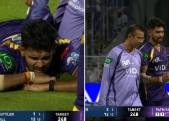 18 ಕೋಟಿ ಬೆಲೆಯ ಪತಿರಣ KKR ಪಾದಾರ್ಪಣೆ ಕೇವಲ 8 ಎಸೆತಗಳಲ್ಲೇ ಅಂತ್ಯ.. ಮತ್ತೆ ಗಾಯದ ಸಮಸ್ಯೆ!