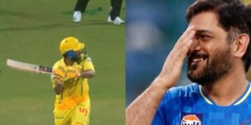 ಧೋನಿ ಶೈಲಿಯ ಹೆಲಿಕಾಪ್ಟರ್ ಶಾಟ್ : ಪ್ಯಾಟ್ ಕಮಿನ್ಸ್ ಬೆವರಿಳಿಸಿದ ಉರ್ವಿಲ್ ಪಟೇಲ್!