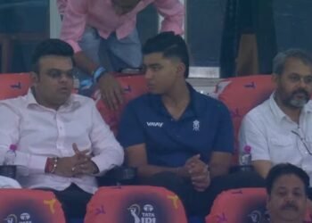 ಆರೆಂಜ್ ಕ್ಯಾಪ್ ಒಡೆಯನ ಹೊಸ ಅವತಾರ : ಜಯ್ ಶಾ ಜೊತೆ ಮಿಂಚಿದ ಯುವತಾರೆ  ಸೂರ್ಯವಂಶಿ!