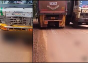 ಮೈನ್ಸ್ ಲಾರಿ ಹರಿದು ತಂದೆ-ಮಗ ದಾರುಣ ಸಾವು