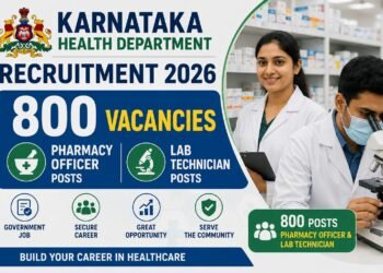 ರಾಜ್ಯದ ಆರೋಗ್ಯ ಇಲಾಖೆಯಲ್ಲಿ 800 ಹುದ್ದೆಗಳ ನೇಮಕಾತಿ : ಫಾರ್ಮಸಿ ಮುಗಿಸಿದವರಿಗೆ ಗುಡ್ ನ್ಯೂಸ್