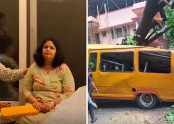 ಶಾಲಾ ಬಸ್ ಮೇಲೆ ಮರ ಬಿದ್ದು 11ರ ಬಾಲಕ ಸಾವು : ಕ್ರಿಕೆಟ್ ಬ್ಯಾಟ್ ಹಿಡಿದು ಮಗನ ಹಾದಿ ಕಾಯುತ್ತಿರುವ ತಾಯಿ!