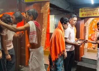 ಹನುಮನ ಜನ್ಮಭೂಮಿ ಅಂಜನಾದ್ರಿಗೆ ರಾಹುಲ್ ದ್ರಾವಿಡ್ ದಂಪತಿ ಭೇಟಿ