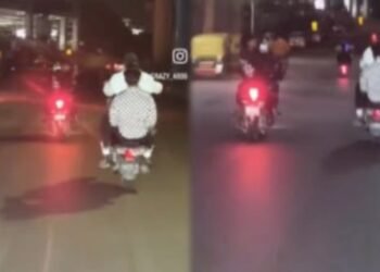 ಆಂಬ್ಯುಲೆನ್ಸ್‌ಗೂ ದಾರಿ ಬಿಡದೆ ವ್ಹೀಲಿಂಗ್‌ ಮಾಡ್ತಾ ಪುಂಡರ ಹುಚ್ಚಾಟ!