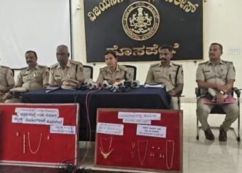 ವಿಜಯನಗರ ಪೊಲೀಸರ ಭರ್ಜರಿ ಕಾರ್ಯಾಚರಣೆ ; 27 ಲಕ್ಷ ಮೌಲ್ಯದ ಕದ್ದ ಮಾಲು ವಶ.. 6 ಮಂದಿ ಬಂಧನ!