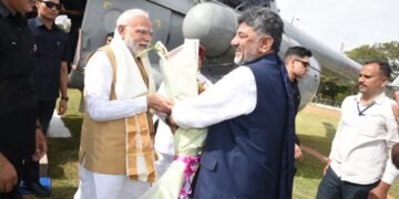 ಮೈಸೂರಿಗೆ ಆಗಮಿಸಿದ ಪ್ರಧಾನಿ ಮೋದಿ